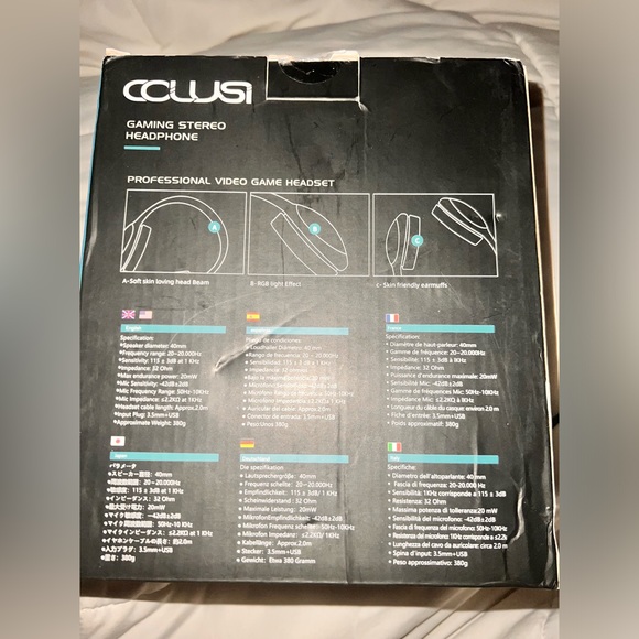 COLUSI C600 AUX Wired Gaming Headset (Xbox, PlayStation, PC) - Picture 8 of 16